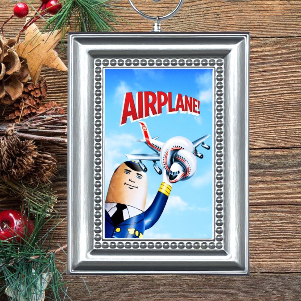 Airplane Retro Movie Memorabilia Christmas‎ Tree Ornament